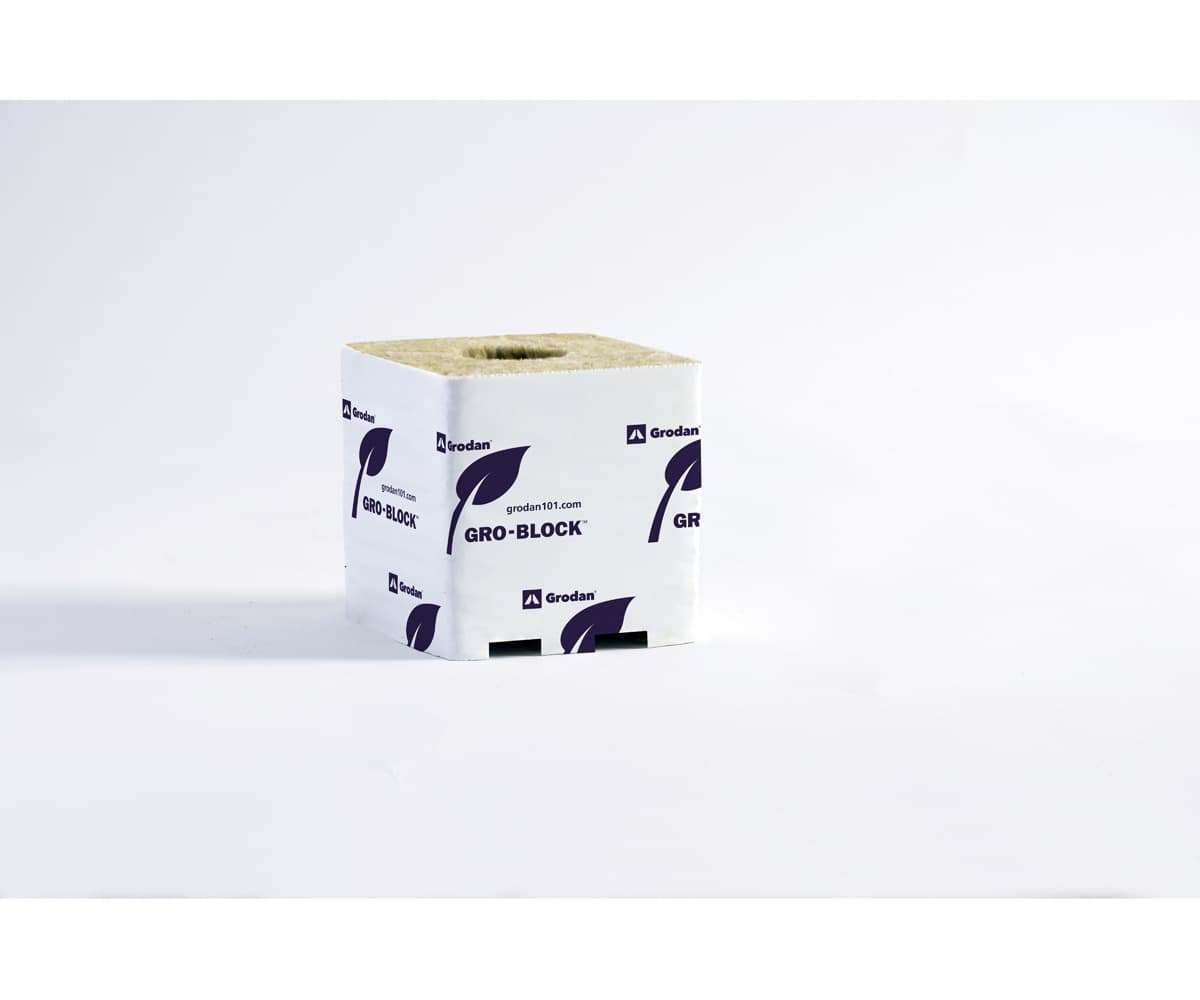 Grodan Improved GR10 (White Foil) 4" x 4" x 4", 1,584 Blocks Loose on Pallet — product photo