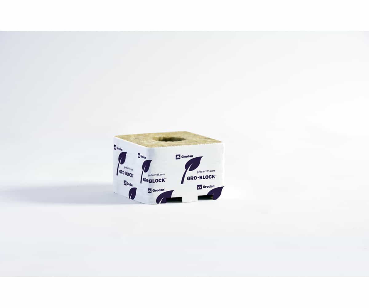 Gro Block Improved Small 4"GR6,5 w/ hole 4"x4"2.6" Strip *