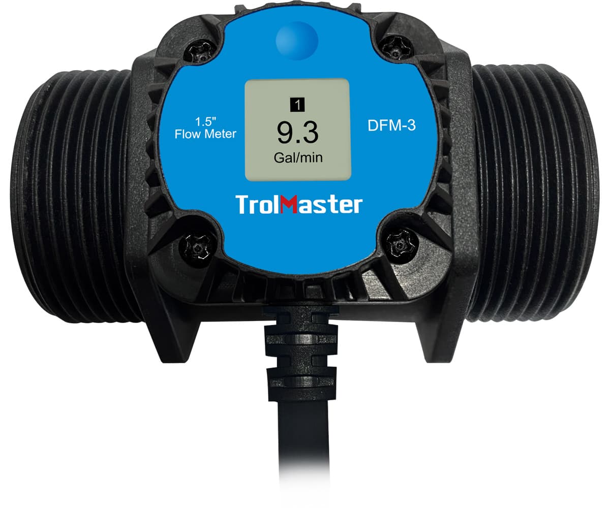 TrolMaster 1.5” Digital Flow Meter (DFM-3) — product photo