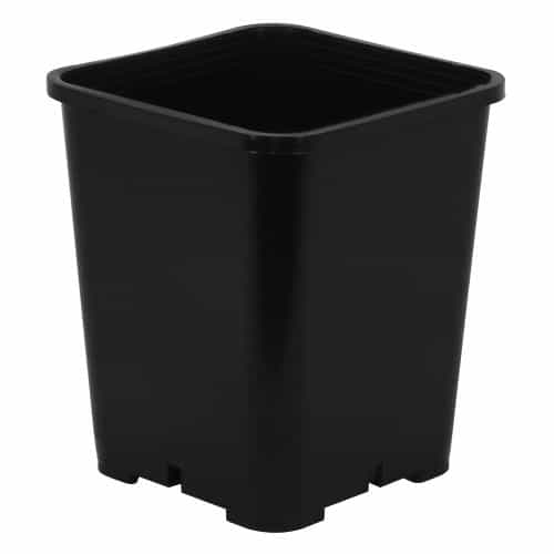 Gro Pro Premium Black Square Pot 7 in x 7 in x 9 in (100/Cs)