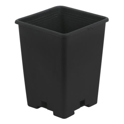 Gro Pro Black Plastic Square Pot 5 x 5 x 7 in (4480/Plt) — photo 1 of 4