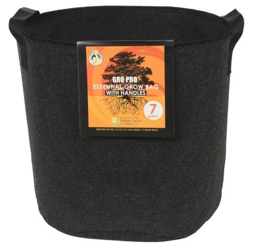 Gro Pro Essential Round Fabric Pot w/ Handles 7 Gallon - Black (84/Cs) — photo 1 of 4