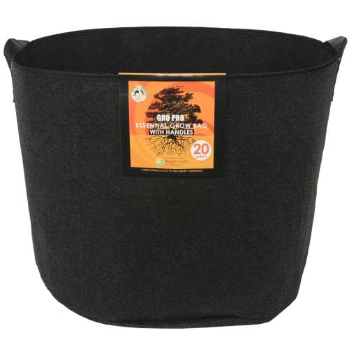 Gro Pro Essential Round Fabric Pot w/ Handles 20 Gallon - Black (42/Cs) — photo 1 of 4