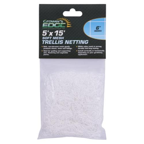 Grower's Edge Soft Mesh Trellis Netting 5 ft x 15 ft w/ 6 in Squares (12/Cs) — photo 1 of 4