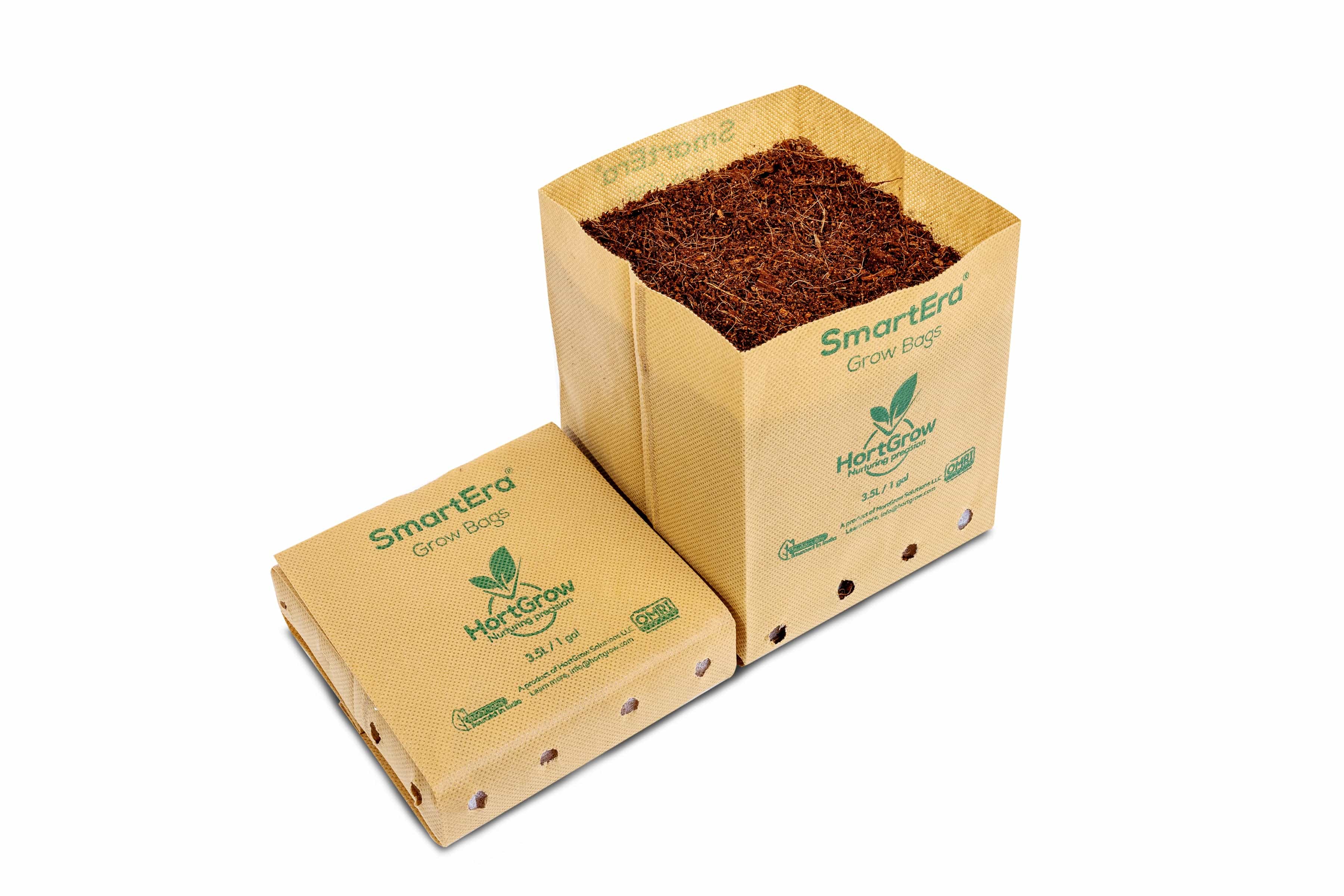 HortGrow SmartEra® Grow Bag 3.5 L plastic bag (6x6x6")