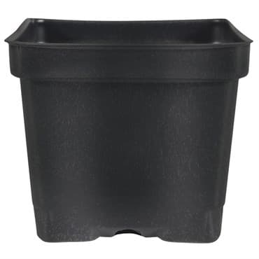 DILLEN DSQVP45PF 04.50 SQUARE PF PRESS FIT VAC POT BLACK 375 PER CASE 28 CASES PER PALLET — photo 1 of 2