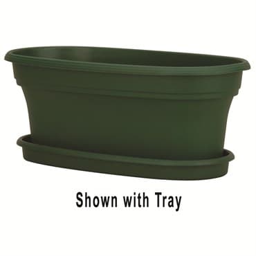 HC 12" Panterra Oval Planter Green Akro Mils — photo 1 of 2