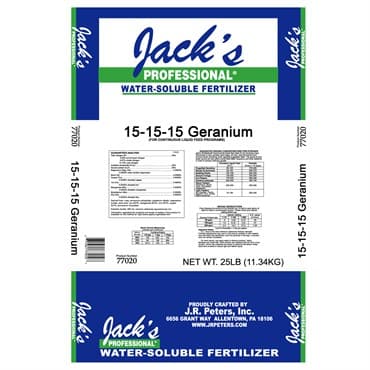 Jacks Prof Geranium 15-15-15 25Lb (80/Pl) — photo 1 of 2