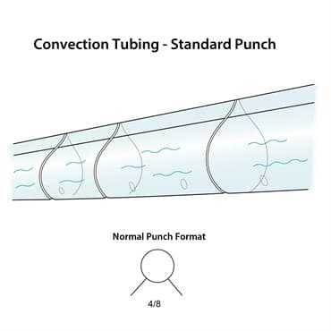 GS 30INX100FT CONVEX TUBING STD PUNCH — photo 1 of 2