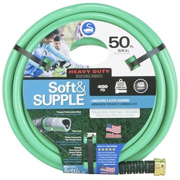 Swan 5/8"x50' Soft & Supple Reinforced Rubber/Vinyl Garden Hose — photo 1 of 2