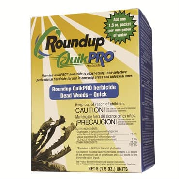 RoundUp QuikPro Pack of 5x1.5oz Pouches (6/Cs) ( Glyphosate + diquat ) — photo 1 of 2