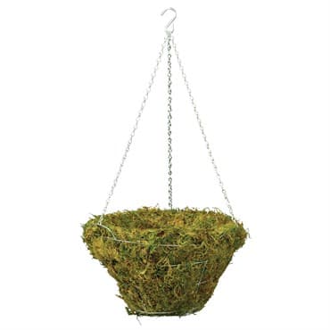 Braun 18" Woodland Moss Hanging Basket w/ Galvanized Wire Hanger — photo 1 of 2