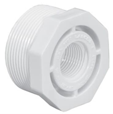 LAS 1-1/2INX1IN PVC REDUCING BUSHING FPT/MPT — photo 1 of 2