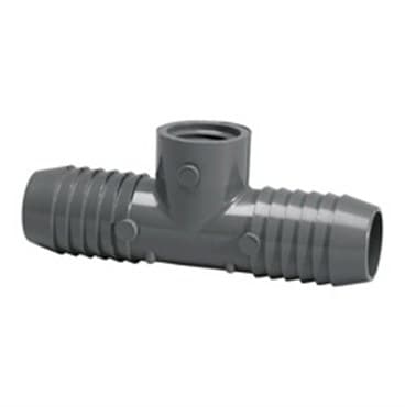 LAS 3/4IN PVC COMB INSERT TEE IIF 50/BX 1402-007 3/4" INSERT X 3/4" FPT TEE 1402-007 — photo 1 of 2