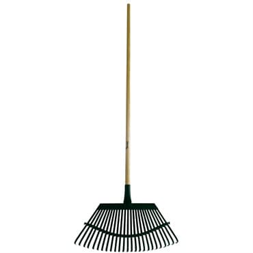 Flexrake Lawn Rake 19" Steel Head 48" Wood Handle — photo 1 of 2