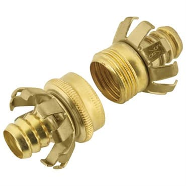 Melnor 5/8" Hose Repair Set Metal Clinch Male & Female — photo 1 of 2