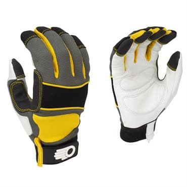 BGC Mens Performance Glove M Grey Black Yellow With White Palm — photo 1 of 2