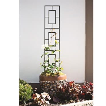 Panacea 46" Contemporary Pot Trellis Black — photo 1 of 2