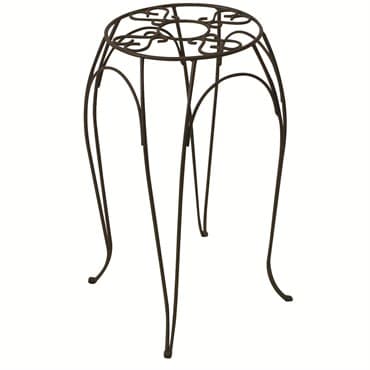 Panacea 20" Brown Cameo Round Plant Stand — photo 1 of 2