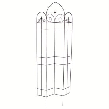 Panacea 72"x24" Offset Finial Trellis Black — photo 1 of 2