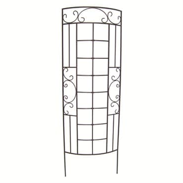Panacea 72" Romantic Curved Trellis Black — photo 1 of 2