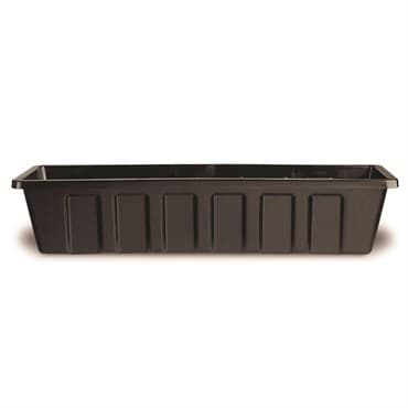 Novelty 18" Polypro Flower Box Planter Black — photo 1 of 2