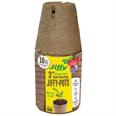 Jiffy 10pk 3" Round Peat Pots Retail Pack — photo 1 of 2