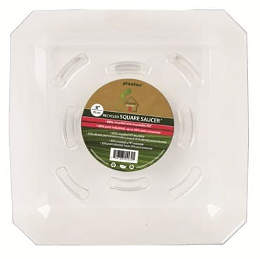 Plastec 8" Square Recycled Saucer — photo 1 of 2