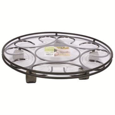 Plastec 17" Saucer Caddy Deluxe Black — photo 1 of 2