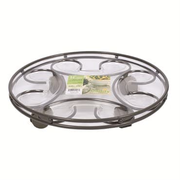 Plastec 14" Saucer Caddy Deluxe Slate — photo 1 of 2