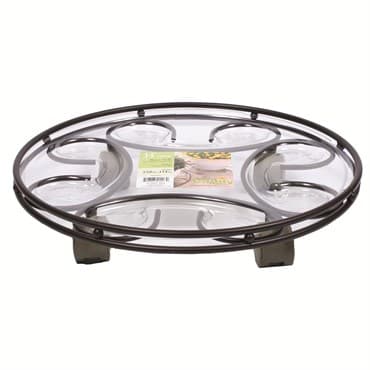 Plastec 14" Saucer Caddy Deluxe Rust — photo 1 of 2