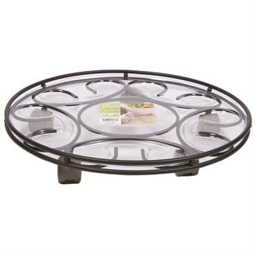 Plastec 14" Saucer Caddy Deluxe Black — photo 1 of 2