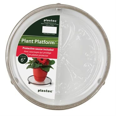 Plastec 6" Plant Platform Khaki — photo 1 of 2
