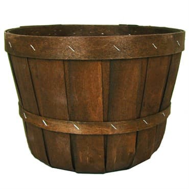 Grower Select Half Peck Basket No Handle Brown 12/CS 60CS/PL — photo 1 of 2