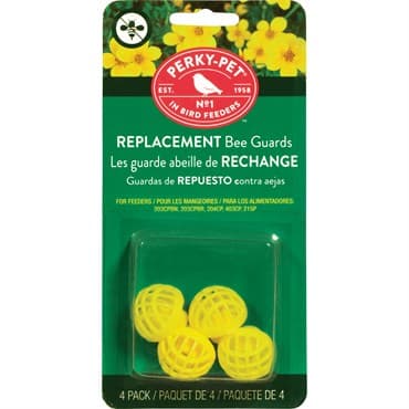 Perky Pet Yellow Bee Guards 4/card Fit 203s — photo 1 of 2