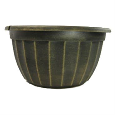 Grower Select 11.00 Serenity Hanging Basket Black / Gold With Plastic 3 Strand Hanger 72/CS — photo 1 of 2