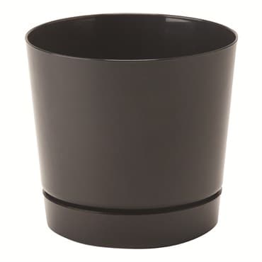 Majestic 6" Cylinder Pot Black Full Depth Glossy — photo 1 of 2