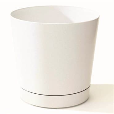 Majestic 6" Cylinder Pot White Full Depth Glossy — photo 1 of 2
