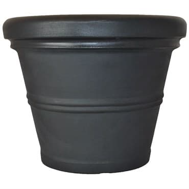 Tusco 20" Rolled Rim Planter Black — photo 1 of 2