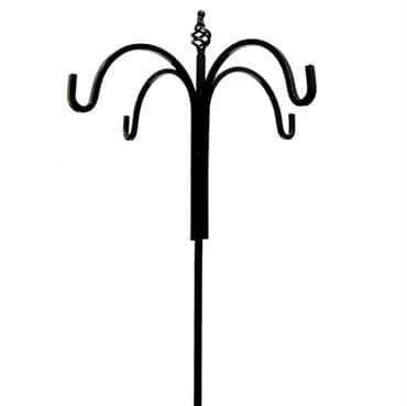 AGW 90"x24" Tall 4 Hook Spiral Twist Black — photo 1 of 2