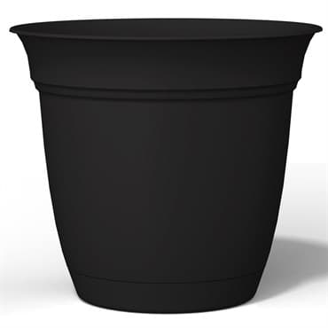 HC 8" Eclipse Pot With Attached Saucer Black — photo 1 of 2