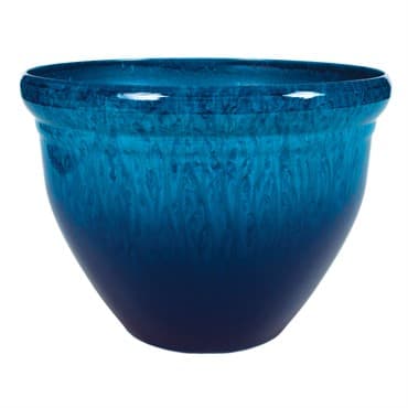 HC 9" Pizzazz Planter Admiral Blue Drip — photo 1 of 2