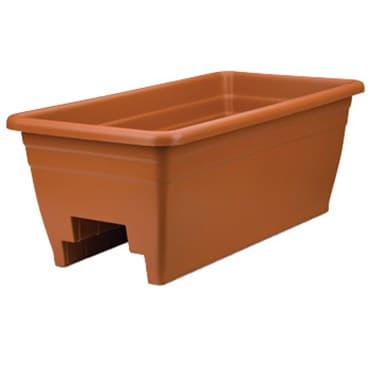 HC 24" Deck Rail Box Planter Clay — photo 1 of 2