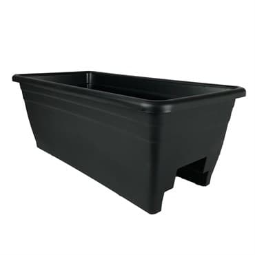 HC 24" Deck Rail Box Planter Black — photo 1 of 2