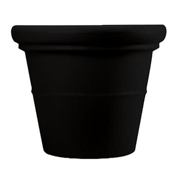 HC 30" Terrazzo Round Planter w/ Heavy Rim Black Onyx Akro Mils — photo 1 of 2