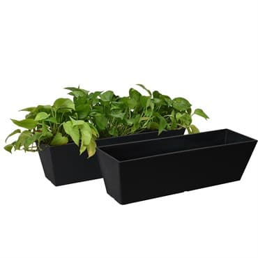 Algreen Acerra 22" Windowbox Planter Black — photo 1 of 2