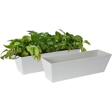 Algreen Acerra 22" Windowbox Planter White — photo 1 of 2