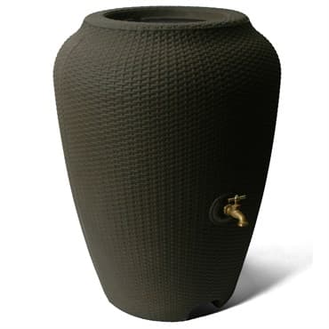 Algreen 50gal Wicker Rain Barrel Brown Mocha — photo 1 of 2