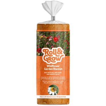 Amturf 10sf Roll & Grow Pollinator Wildflower Blanket Orange — photo 1 of 2