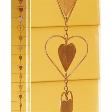 Ancient Graf Flamed Heart Rain Chain — photo 1 of 2